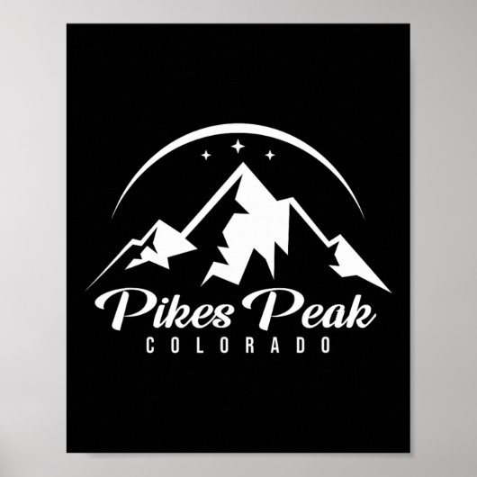 Pikes Peak Colorado Skigebied Snowboarden Poster (Voorkant)