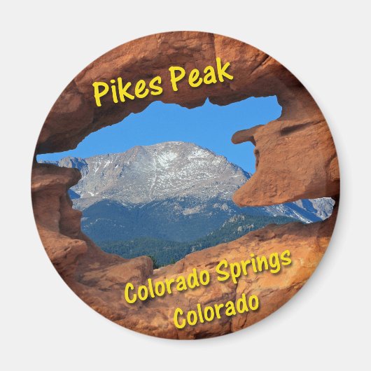Pikes Peak, Colorado Springs, Colorado Magneet (Voorkant)