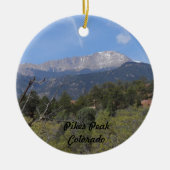 Pikes Peak- Colorado Springs Keramisch Ornament (Voorkant)
