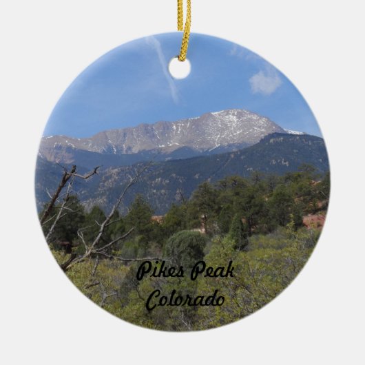 Pikes Peak- Colorado Springs Keramisch Ornament (Voorkant)
