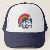 Pikes Peak Colorado Sun Eagle Trucker Pet (Voorkant)