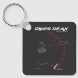 Pikes Peak Colorado USA Route 01 Sleutelhanger