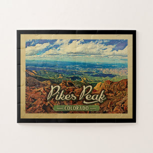 Pikes Peak Colorado Vintage Travel Legpuzzel