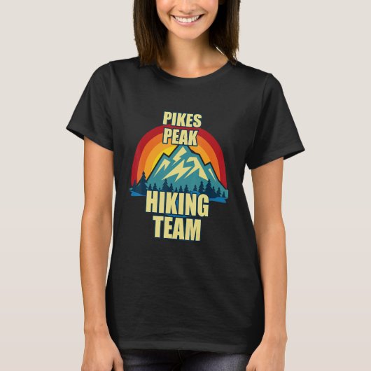 Pikes Peak Family Matching Hiking T-shirt (Voorkant)