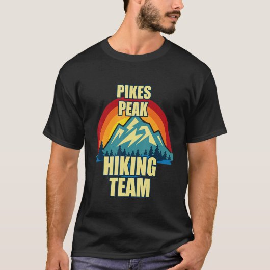 Pikes Peak Family Matching Hiking T-shirt (Voorkant)