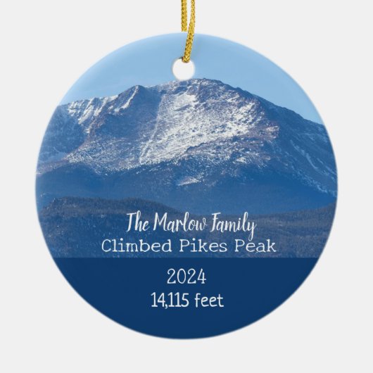 Pikes Peak gepersonaliseerd Ornament (Voorkant)