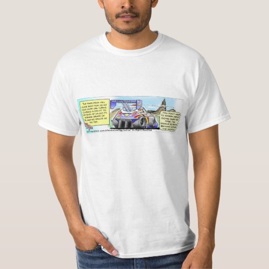Pikes Peak Hill Climate Cartoon Shirt (Voorkant)