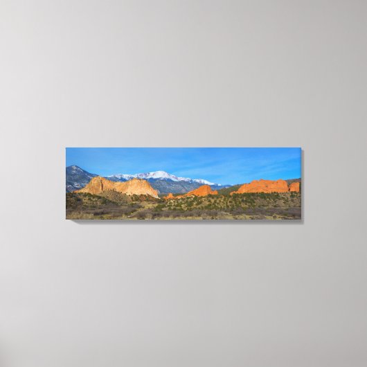 Pikes Peak in de lente Canvas Afdruk (Voorkant)