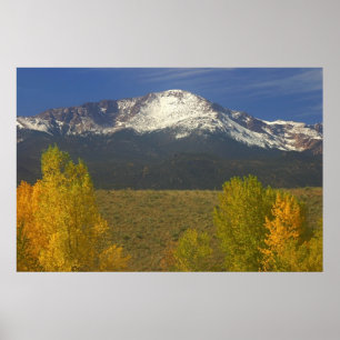 Pikes Peak in herfst Poster