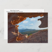 Pikes Peak ingelijst, Colorado Briefkaart (Voorkant / Achterkant)