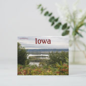 Pikes Peak kijkt uit over McGregor Iowa Briefkaart (Staand voorkant)