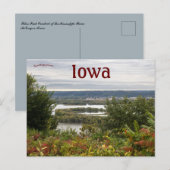 Pikes Peak kijkt uit over McGregor Iowa Briefkaart (Voorkant / Achterkant)