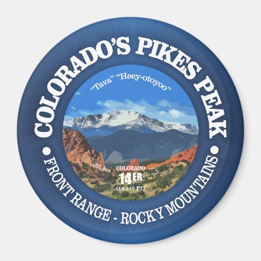 Pikes Peak Magneet (Voorkant)