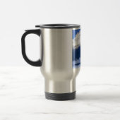 Pikes Peak met verse sneeuwval en wolken Reisbeker (Links)