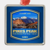Pikes Peak Metalen Ornament (Voorkant)