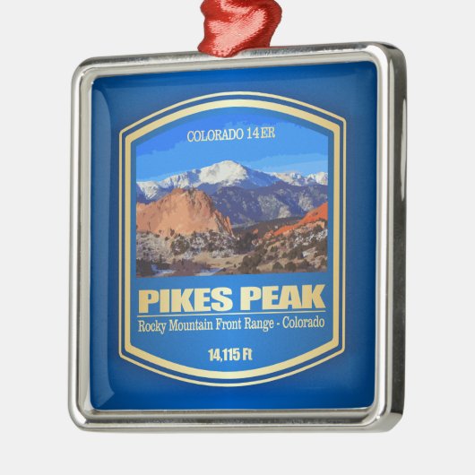 Pikes Peak Metalen Ornament (Links)