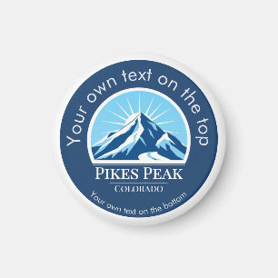 Pikes Peak Mountain Colorado souvenir Magneet