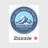 Pikes Peak Mountain Colorado souvenir Sticker (Vel)