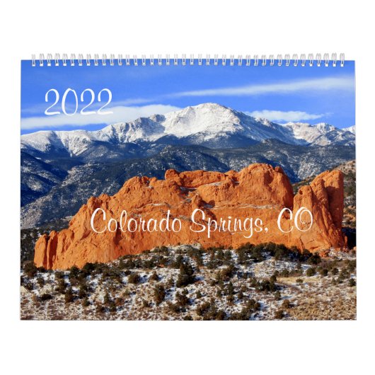 Pikes Peak Mountain, Colorado Springs, CO Kalender (Hoes)