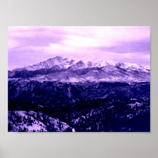 Pikes Peak Mountain Poster (Voorkant)