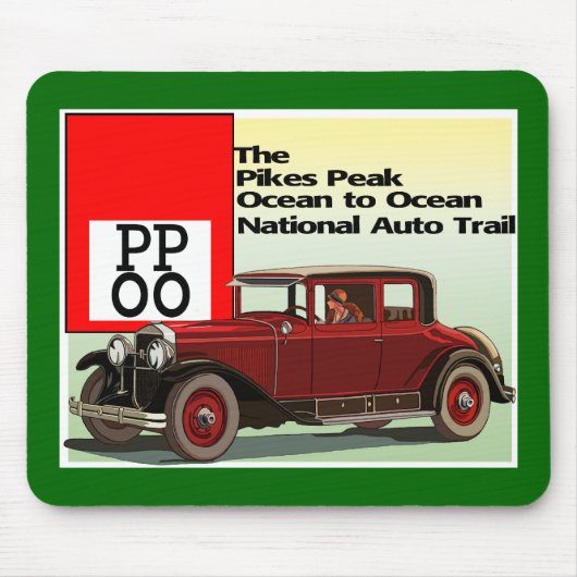 Pikes Peak Ocean to Ocean Auto Trail Muismat (Voorkant)