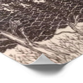 Pikes Peak Pen/Pencil Illustratie Poster (Hoek)