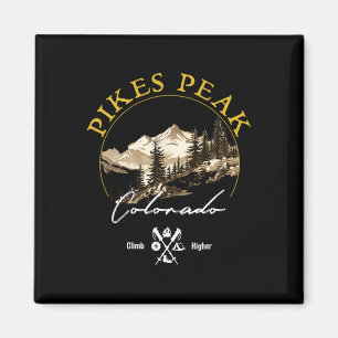 Pikes Peak Retro Vintage Kleding - Pikes Peak Souv Magneet