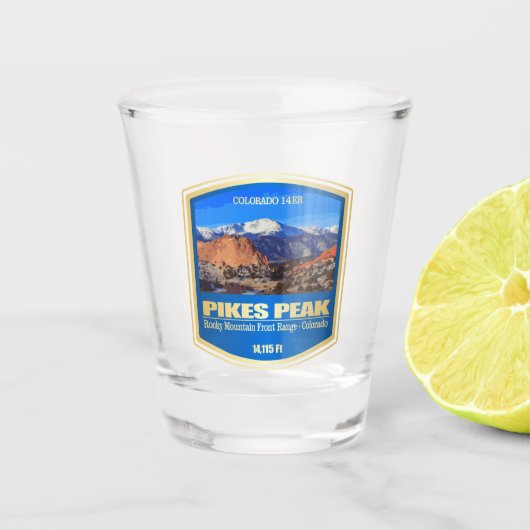 Pikes Peak Shot Glas (Voorkant)