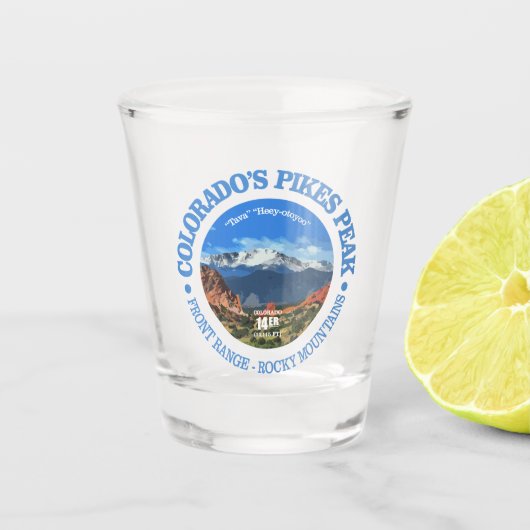 Pikes Peak Shot Glas (Voorkant)