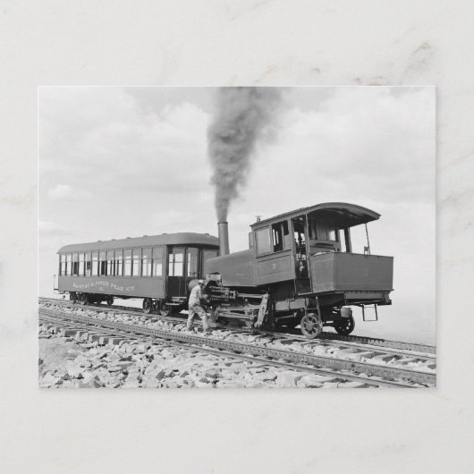 Pikes Peak-spoorweg, 1900 Briefkaart (Voorkant)