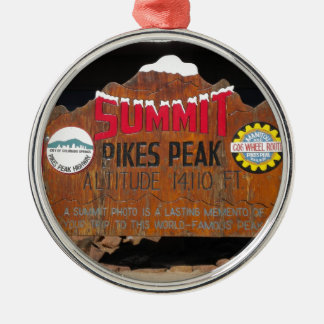 Pike's Peak Summit, Colorado Metalen Ornament