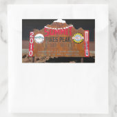 Pike's Peak Summit, Colorado Rechthoekige Sticker (Tas)