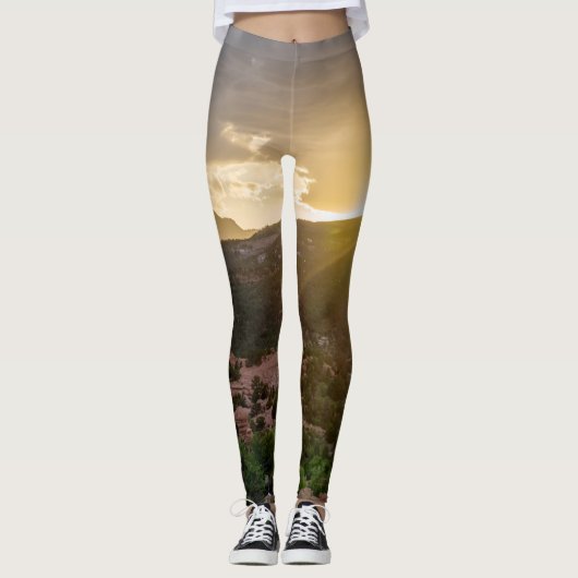 Pikes Peak Sunset Haze Leggings (Voorkant)