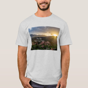 Pikes Peak Sunset Haze Mannen T-shirt