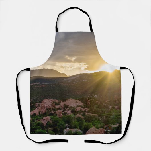 Pikes Peak Sunset Haze Schort (Voorkant)