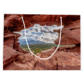Pikes peak through a Rock Hole Groot Cadeauzakje (Achterkant)