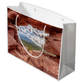 Pikes peak through a Rock Hole Groot Cadeauzakje (Achterkant Gekanteld)