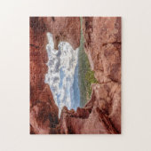 Pikes peak through a Rock Hole Legpuzzel (Verticaal)