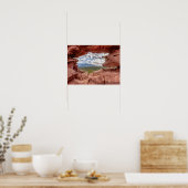 Pikes peak through a Rock Hole Poster (Keuken)