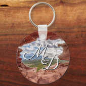 Pikes peak through a Rock Hole Sleutelhanger (Voorkant)