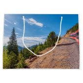 Pikes Peak Trai Ride Grote Gift Bag Groot Cadeauzakje (Voorkant)