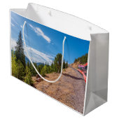 Pikes Peak Trai Ride Grote Gift Bag Groot Cadeauzakje (Achterkant Gekanteld)