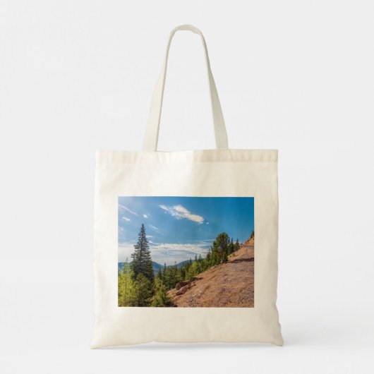 Pikes Peak Train Ride Canvas tas (Achterkant)