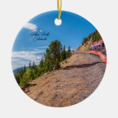 Pikes Peak Train Ride Circle Ornament (Voorkant)