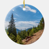 Pikes Peak Train Ride Circle Ornament (Achterkant)