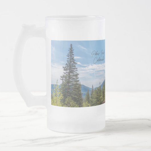 Pikes Peak Train Ride Frosted Beer Mok (Links)