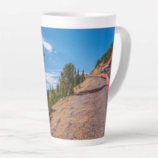 Pikes Peak Train Ride Latte Mok (Rechterhoek)