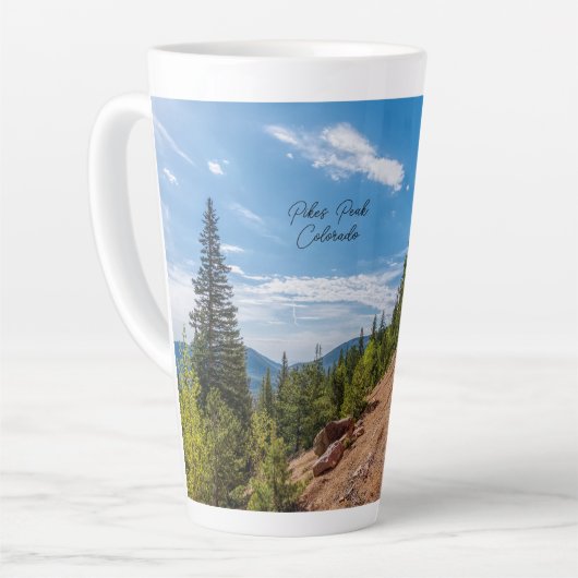 Pikes Peak Train Ride Latte Mok (Linkerhoek)