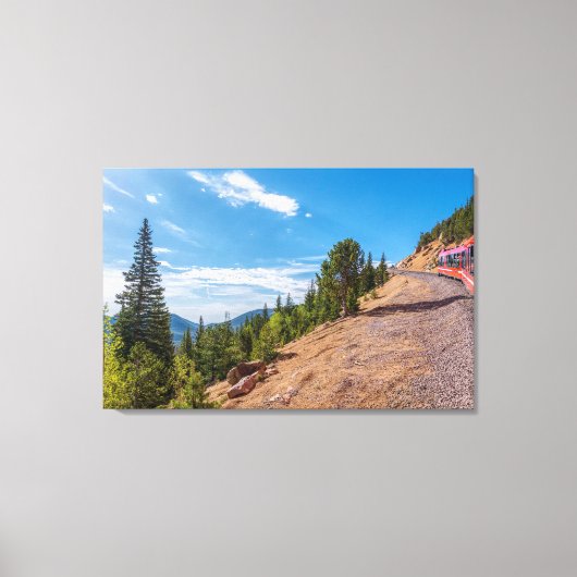 Pikes Peak Trein Ride Canvas Print (Voorkant)
