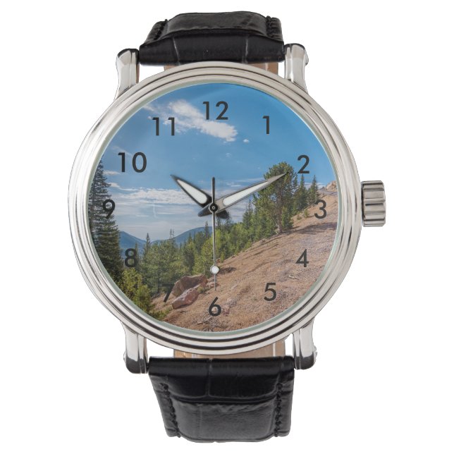 Pikes Peak Trein Ride Polshorloge Horloge (Voorkant)